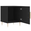 Miniatyrbilde 4 av 11: vidaXL Nattbord svart 40x40x50 cm konstruert tre
