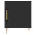 Miniatyrbilde 5 av 11: vidaXL Nattbord svart 40x40x50 cm konstruert tre