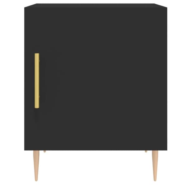 vidaXL Nattbord svart 40x40x50 cm konstruert tre