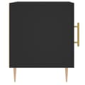Miniatyrbilde 6 av 11: vidaXL Nattbord svart 40x40x50 cm konstruert tre