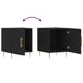 Miniatyrbilde 8 av 11: vidaXL Nattbord svart 40x40x50 cm konstruert tre