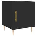 Miniatyrbilde 1 av 11: vidaXL Nattbord svart 40x40x50 cm konstruert tre