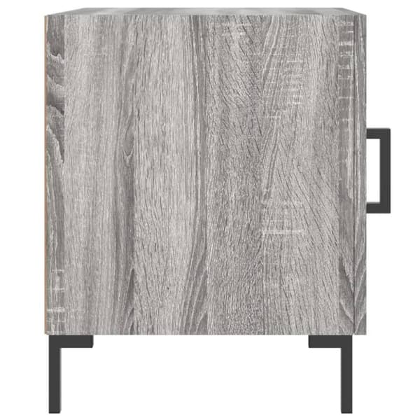 vidaXL sengebord 40x40x50 cm konstrueret træ grå sonoma-eg