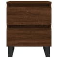 Miniatyrbilde 4 av 11: vidaXL Nattbord 2 stk brun eik 40x35x50 cm konstruert tre