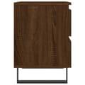 Miniatyrbilde 6 av 11: vidaXL Nattbord 2 stk brun eik 40x35x50 cm konstruert tre