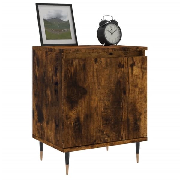 vidaXL Nattbord 2 stk røkt eik 40x30x50 cm konstruert tre