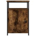 Miniatyrbilde 6 av 11: vidaXL Nattbord røkt eik 40x42x60 cm konstruert tre