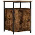 Miniatyrbilde 1 av 11: vidaXL Nattbord røkt eik 40x42x60 cm konstruert tre