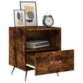 Miniatyrbillede 3 af 11: vidaXL sengeborde 2 stk. 40x35x47,5 cm konstrueret træ røget egetræ