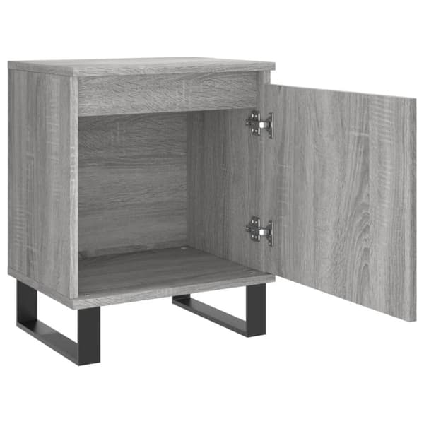 vidaXL Nattbord 2 stk grå sonoma 40x30x50 cm konstruert tre