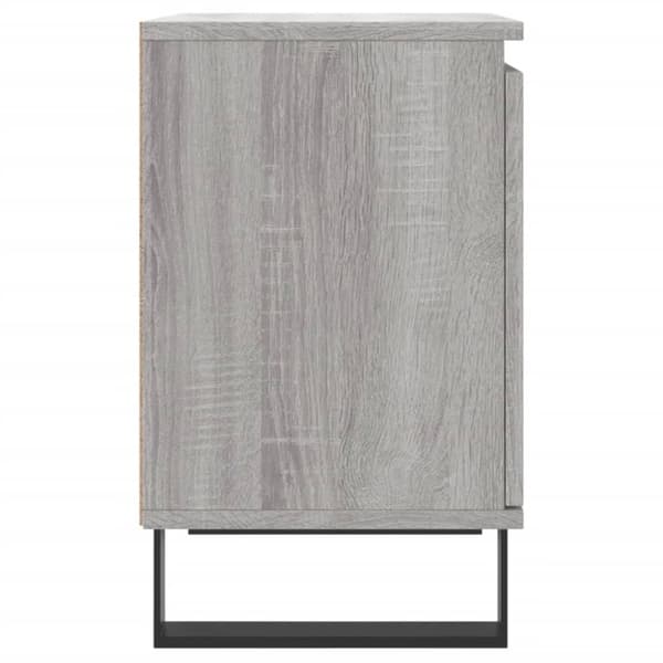 vidaXL Nattbord 2 stk grå sonoma 40x30x50 cm konstruert tre
