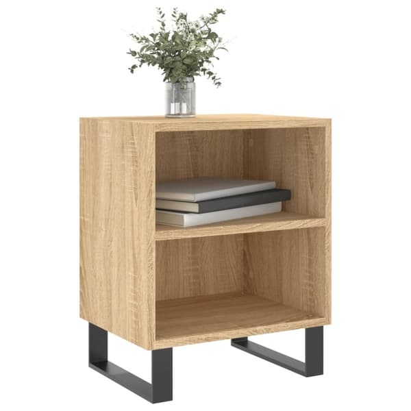 vidaXL Nattbord 2 stk sonoma eik 40x30x50 cm konstruert tre