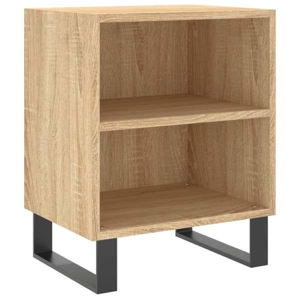 vidaXL Nattbord 2 stk sonoma eik 40x30x50 cm konstruert tre
