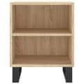 Miniatyrbilde 5 av 11: vidaXL Nattbord 2 stk sonoma eik 40x30x50 cm konstruert tre