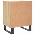 Miniatyrbilde 7 av 11: vidaXL Nattbord 2 stk sonoma eik 40x30x50 cm konstruert tre