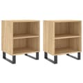 Miniatyrbilde 1 av 11: vidaXL Nattbord 2 stk sonoma eik 40x30x50 cm konstruert tre