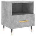 Miniatyrbilde 4 av 11: vidaXL Nattbord 2 stk betonggrå 40x35x47,5 cm konstruert tre