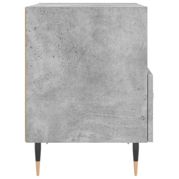 vidaXL Nattbord 2 stk betonggrå 40x35x47,5 cm konstruert tre