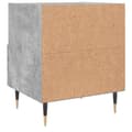 Miniatyrbilde 8 av 11: vidaXL Nattbord 2 stk betonggrå 40x35x47,5 cm konstruert tre