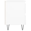 Miniatyrbilde 6 av 11: vidaXL Nattbord hvit 40x35x50 cm konstruert tre