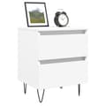 Miniatyrbilde 2 av 11: vidaXL Nattbord hvit 40x35x50 cm konstruert tre
