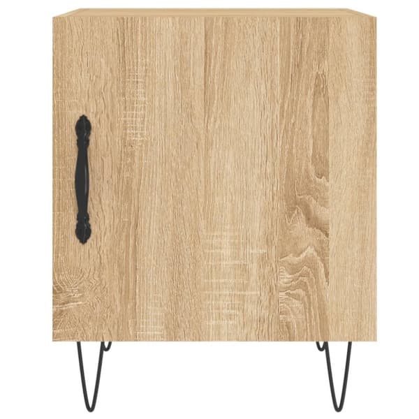 vidaXL sengebord 40x40x50 cm konstrueret træ sonoma-eg