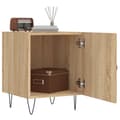 Miniatyrbillede 2 af 11: vidaXL sengebord 40x40x50 cm konstrueret træ sonoma-eg