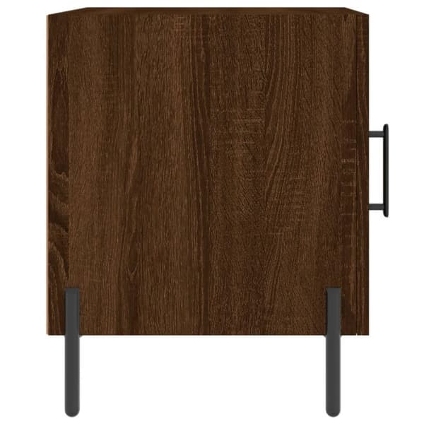 vidaXL Nattbord brun eik 40x40x50 cm konstruert tre