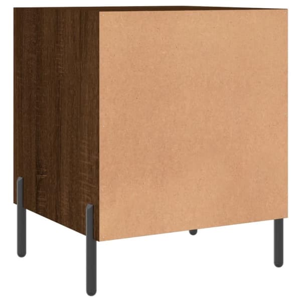 vidaXL Nattbord brun eik 40x40x50 cm konstruert tre