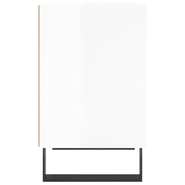 vidaXL Nattbord 2 stk høyglans hvit 40x30x50 cm konstruert tre