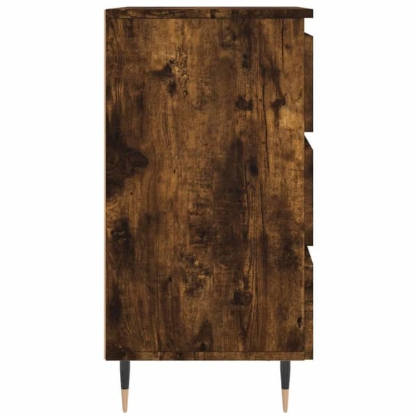 vidaXL Nattbord 2 stk røkt eik 40x35x69 cm konstruert tre
