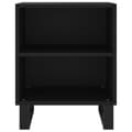 Miniatyrbilde 4 av 10: vidaXL Nattbord svart 40x30x50 cm konstruert tre