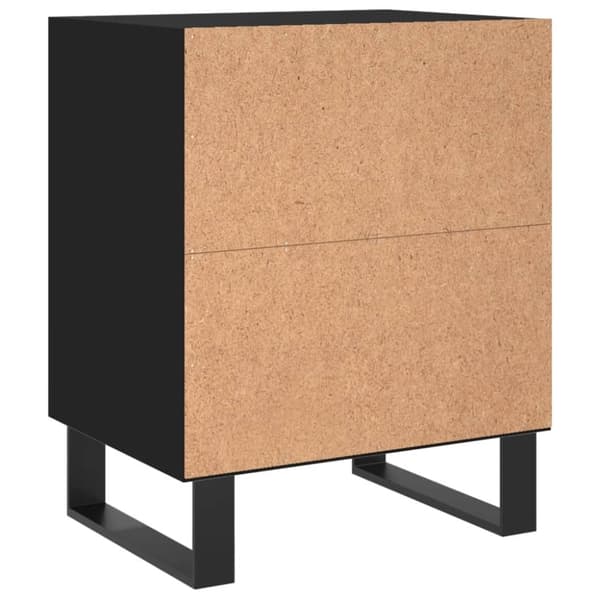 vidaXL Nattbord svart 40x30x50 cm konstruert tre