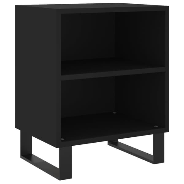 vidaXL Nattbord svart 40x30x50 cm konstruert tre