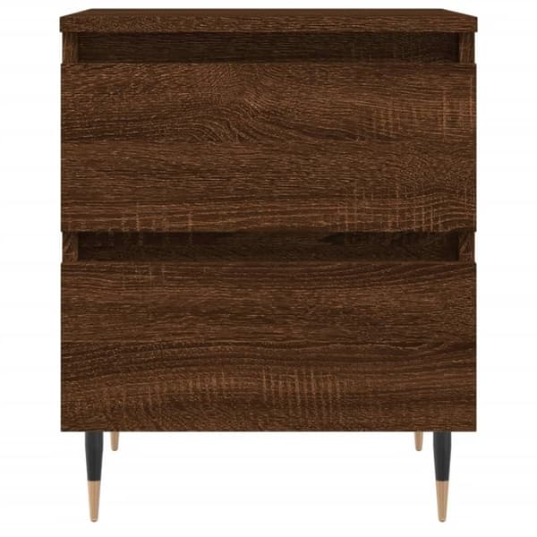 vidaXL Nattbord brun eik 40x35x50 cm konstruert tre