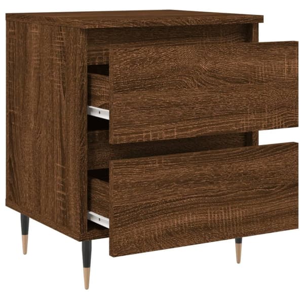 vidaXL Nattbord brun eik 40x35x50 cm konstruert tre