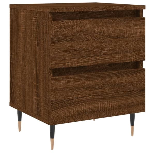 vidaXL Nattbord brun eik 40x35x50 cm konstruert tre