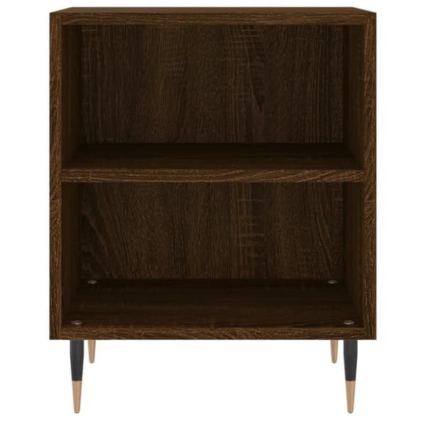 vidaXL Nattbord 2 stk brun eik 40x30x50 cm konstruert tre