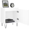 Miniatyrbilde 4 av 11: vidaXL Nattbord 2 stk hvit 40x30x50 cm konstruert tre