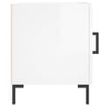 Miniatyrbilde 4 av 11: vidaXL Nattbord høyglans hvit 40x40x50 cm konstruert tre