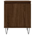 Miniatyrbillede 5 af 11: vidaXL sengeborde 2 stk. 40x30x50 cm konstrueret træ brunt egetræ