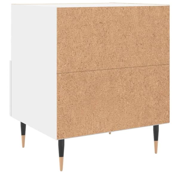 vidaXL sengebord 40x35x47,5 cm konstrueret træ hvid