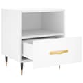Miniatyrbillede 2 af 11: vidaXL sengebord 40x35x47,5 cm konstrueret træ hvid