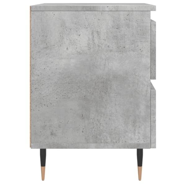 vidaXL Yöpöydät 2 kpl betoninharmaa 40x35x50 cm tekninen puu