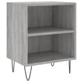Miniatyrbilde 4 av 11: vidaXL Nattbord 2 stk grå sonoma 40x30x50 cm konstruert tre