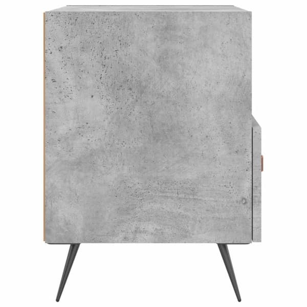 vidaXL Nattbord 2 stk betonggrå 40x35x47,5 cm konstruert tre