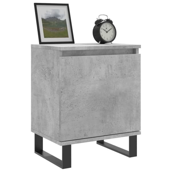 vidaXL Nattbord betonggrå 40x30x50 cm konstruert tre
