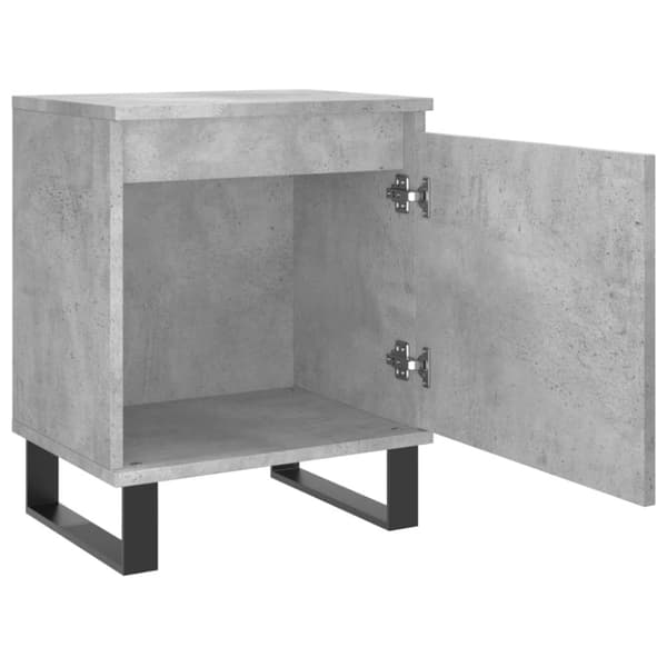 vidaXL Nattbord betonggrå 40x30x50 cm konstruert tre