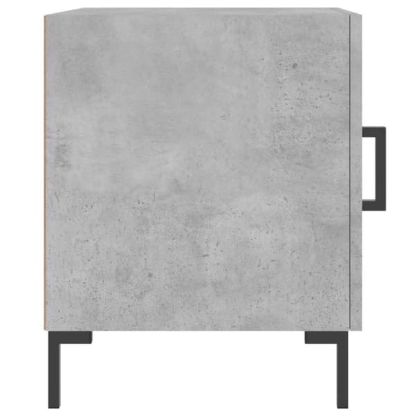 vidaXL Sängbord betonggrå 40x40x50 cm konstruerat trä