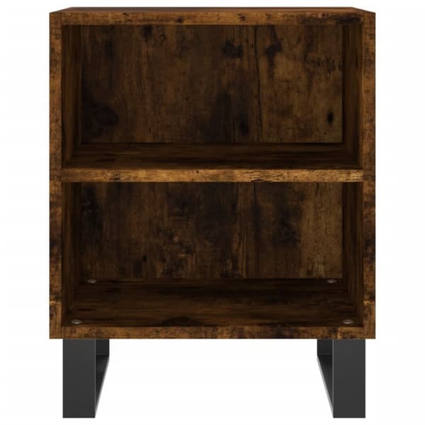 vidaXL Nattbord røkt eik 40x30x50 cm konstruert tre